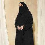 Yasmin French Khimar Lozy X Cut Syifa Black