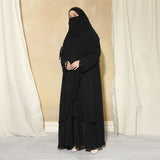 Yasmin Abaya Set Lozy x Cut Syifa Black XL