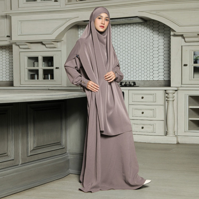 Sabiya Abaya Lozy X Cut Syifa Dusty Purple S