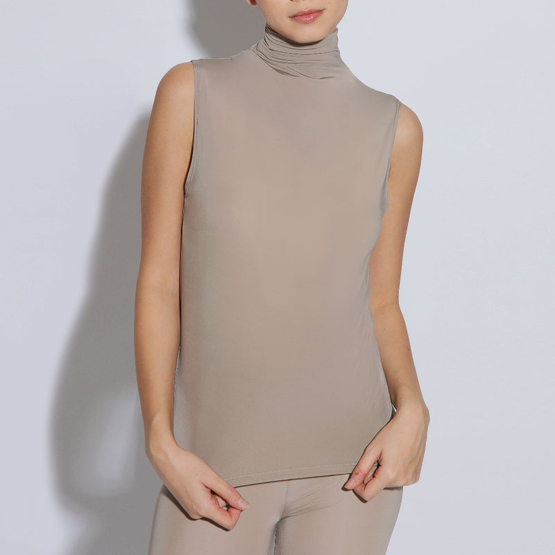 Inner Shirt Sleeveless Jersey Cooltech Khaki