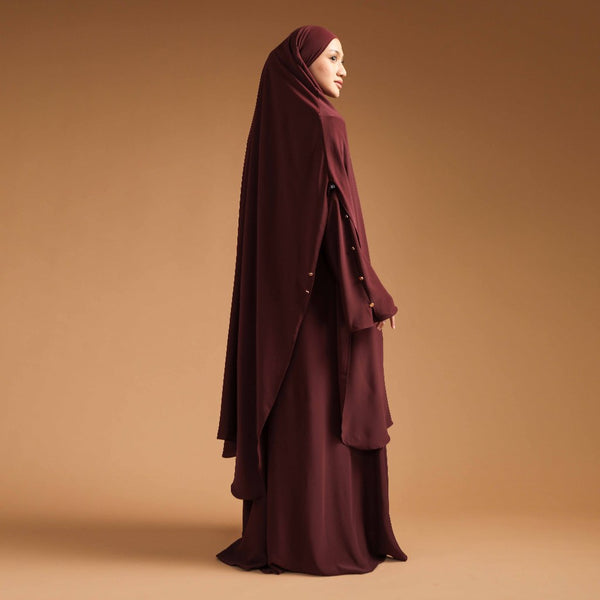 Tsamara Abaya Burgundy XL (Abaya Only)