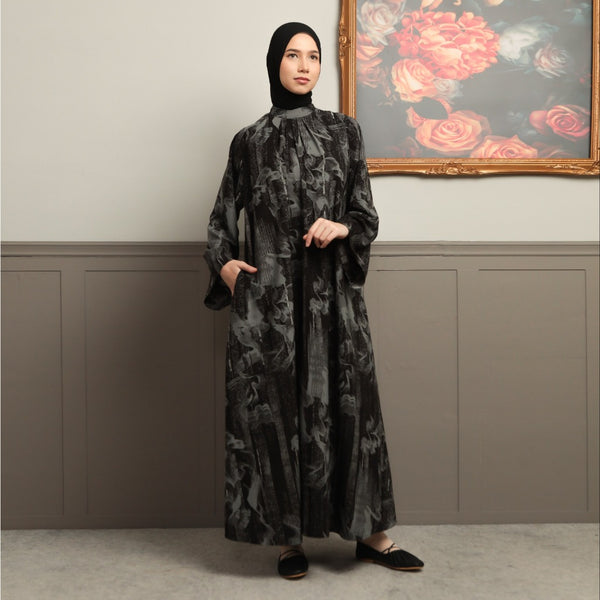 Syifa Dress Snow Black (Lozy x Cut Syifa)