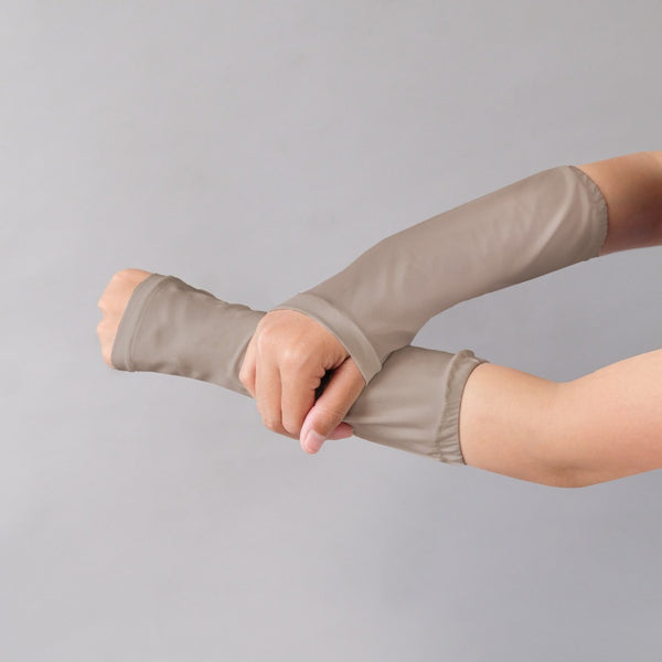 Short Handsock Seamless Jersey Khaki (Handsock Lengan Pendek Jersey Cooltech)
