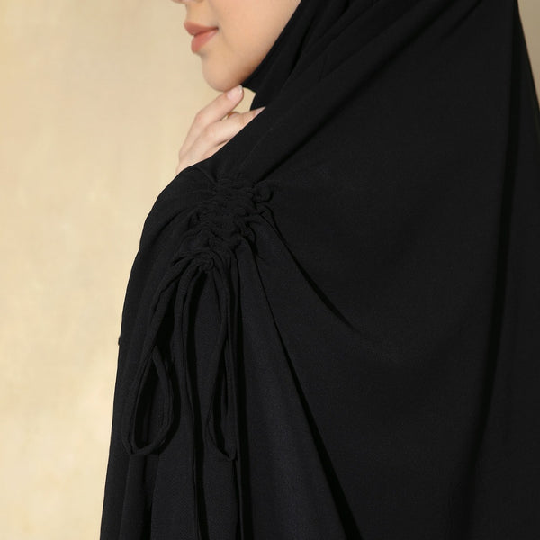 Yasmin French Khimar Lozy X Cut Syifa Black