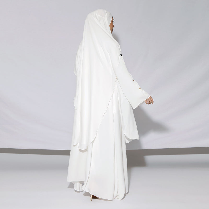 Tsamara Abaya Broken White L (Abaya Only)