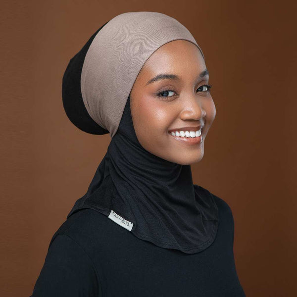 Inner Bandana Lozy x Bianca Grey Cream (Ciput Viscose Rayon)