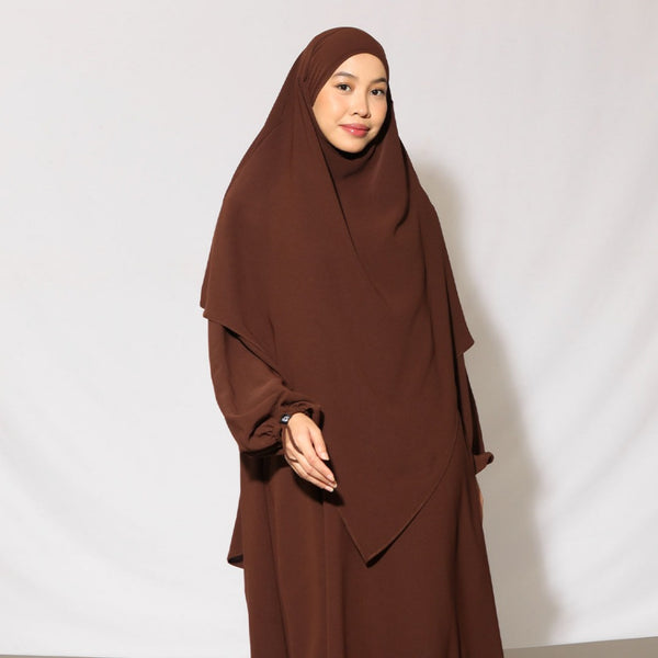Fatima Khimar Only Mahogany S/M