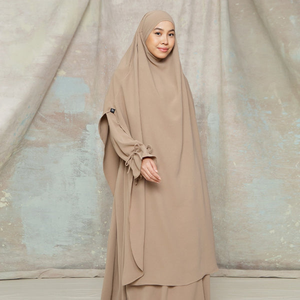 Alina French Khimar Lozy X Cut Syifa Tan