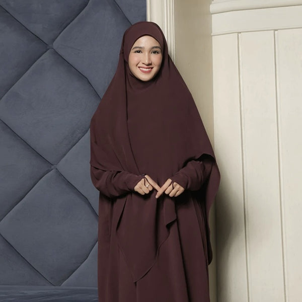 Fatima Khimar Only Burgundy L/XL