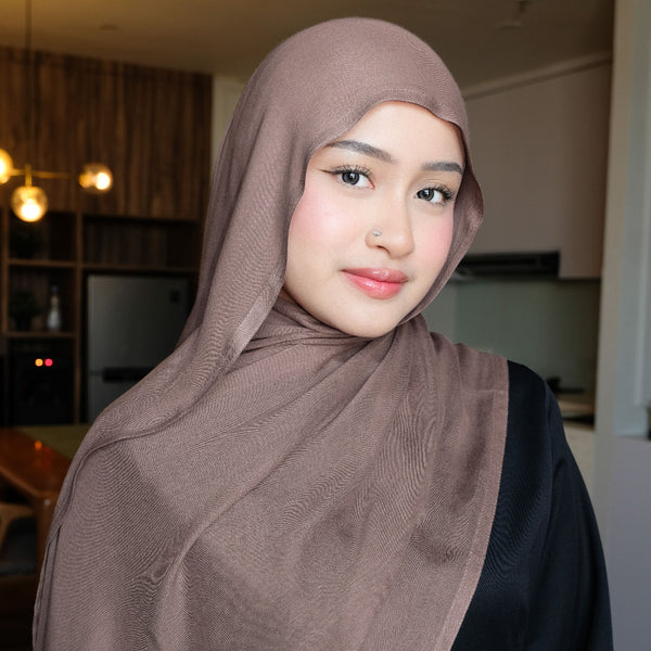 Pashmina Viscose Nour Shawl  Lozy x Lesti Dark Orchid New