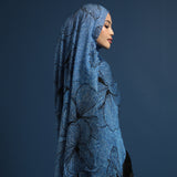 Viscose Printed Modal Cobalt Floral