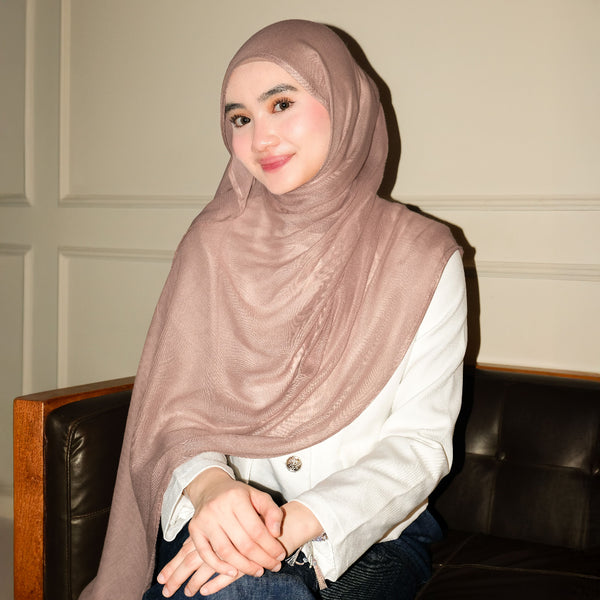 Pashmina Viscose Nour Shawl  Lozy x Lesti Rosewood New