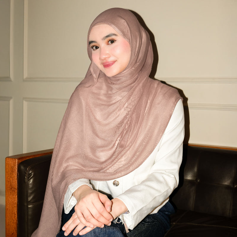 Pashmina Viscose Nour Shawl  Lozy x Lesti Rosewood New
