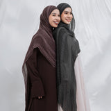 Lozy Hijab - Runa Dubai Shawl (Hijab Pashmina Arab Salur Bahan Viscose Premium Lembut)