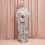 Lozy Hijab - Aster Prayer Set (Mukena Bahan Silk Set Pattern Motif 2in1)