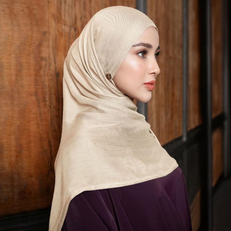 Pashmina Viscose Nour Shawl  Lozy x Lesti Vanilla Latte New