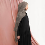 Lozy Hijab - Woody Rayon Crinkle Shawl  (Hijab Pashminal Bahan Rayon Viscose Crinkle)