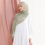 Lozy Hijab - Woody Rayon Crinkle Shawl  (Hijab Pashminal Bahan Rayon Viscose Crinkle)