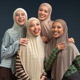 Lozy Hijab - Lesti Bandana Gradasi  Lozy x Lesti Kejora (Khiban Gradient Pashmina Instan Kaos Bahan Viscose Rayon Gradasi)