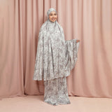 Lozy Hijab - Aster Prayer Set (Mukena Bahan Silk Set Pattern Motif 2in1)