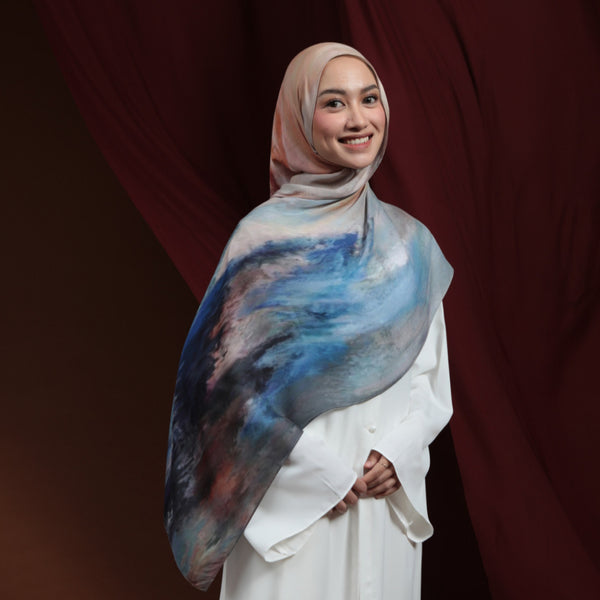 Viscose Printed Modal Sunrise Marble