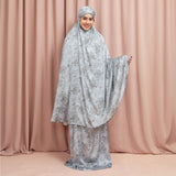 Lozy Hijab - Aster Prayer Set (Mukena Bahan Silk Set Pattern Motif 2in1)