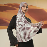 Viscose Printed Modal Burgundy Keffiyeh