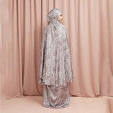 Lozy Hijab - Aster Prayer Set (Mukena Bahan Silk Set Pattern Motif 2in1)