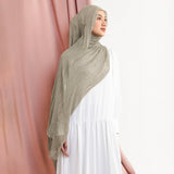 Lozy Hijab - Woody Rayon Crinkle Shawl  (Hijab Pashminal Bahan Rayon Viscose Crinkle)