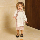 Linea Dress Kids Lozy x Lesti Sarimbit Vanilla Blush 3-5 Th