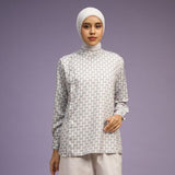 Lozy Hijab - Richa Blouse (Atasan Motif Print Bahan Koleksi Raya Lebaran 2026)