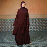 Meera Abaya Dress Burgundy