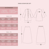 Lozy Hijab - Dinda Signature Set Series 3 (One Set Blouse Skirt Bahan Katun Bordir Koleksi Raya Lebaran 2026)