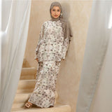 Serena Tunik One Set Series Blouse Skirt Smoke Pearl