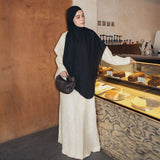 Sada Abaya Linen Jacquard Cream