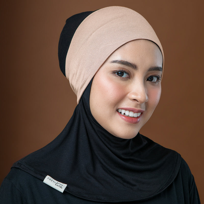 Inner Bandana Lozy x Bianca Khaki (Ciput Viscose Rayon)