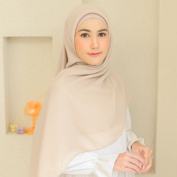 Mima Square Syari (Hijab Segiempat Syari) Khaki