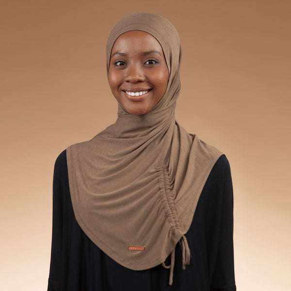 Liora Instan (Hijab Instan Serut Sport Rayon) Latte