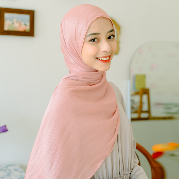 Yora Silk Shawl Mauve Glow