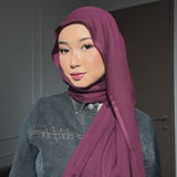 Pashmina Viscose Nour Shawl Lozy x Lesti Burgundy New