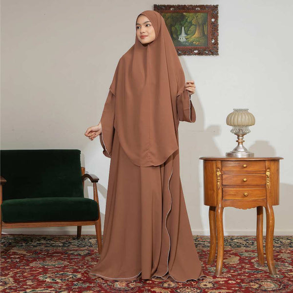 Pre Order Aisha Abaya (Abaya Dress Haji dan Umrah) Rustic