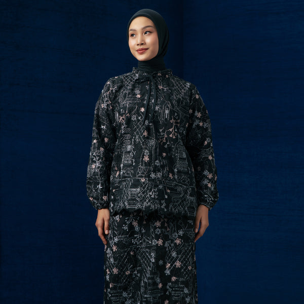 Floure Embroidery Set Noir Black L-XL Series 1