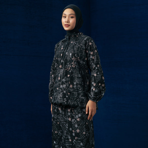 Floure Embroidery Set Noir Black S-M Series 1