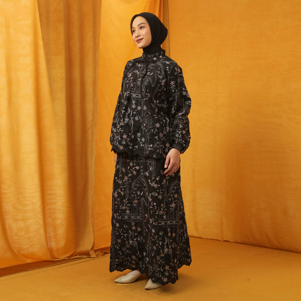 Floure Embroidery Set Noir Balck S-M Series 5