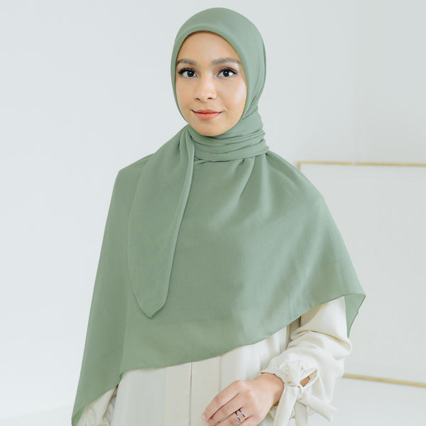 Mima Square Syari (Hijab Segiempat Syari) Sage