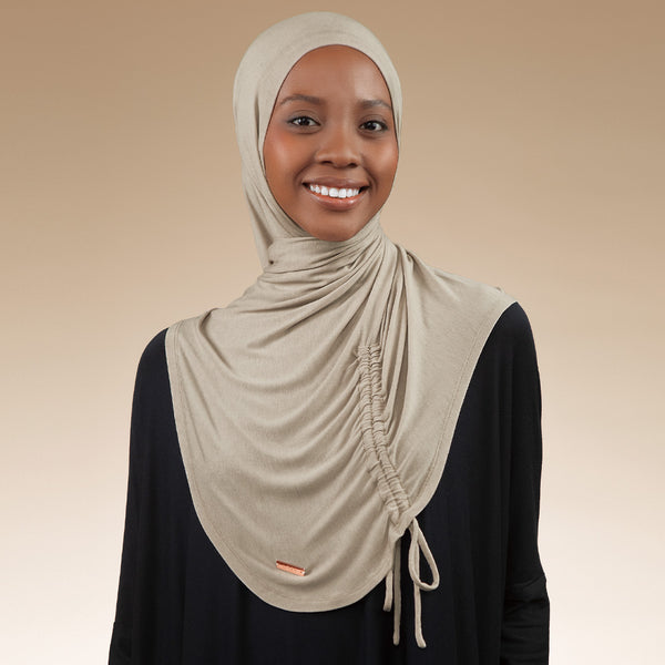 Liora Instan (Hijab Instan Serut Sport Rayon) Sand