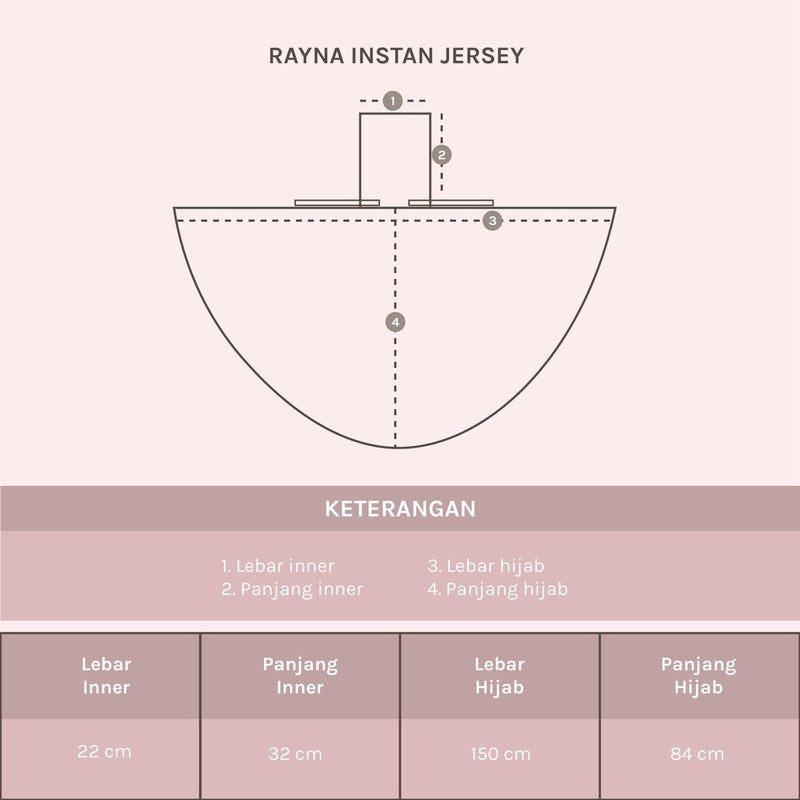 Rayna Instan Jersey (Hijab Instan Jersey)