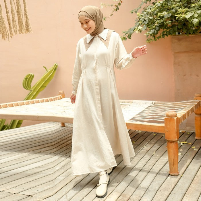 Calla Dress (Dress Linen Collar)