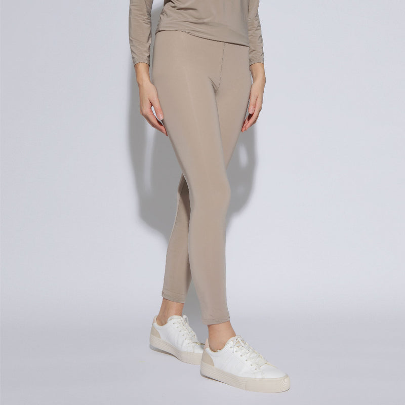Inner Legging Jersey Cooltech Khaki (Celana Sport Olahraga Dalaman Bahan Stretchy Jersey)
