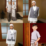 Lozy Syari - Linea Series Sarimbit (Family Set Dress, Koko, Ibu, Ayah, Anak Keluarga Koleksi Raya Lebaran 2026)